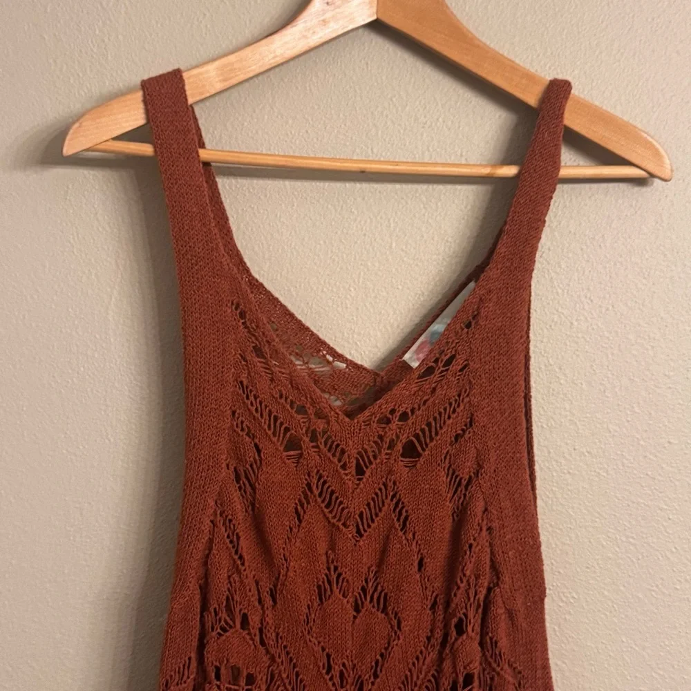 FREE PEOPLE Bianca‎ Fauxchet Crochet Coverup Dress - Picture 3 of 7